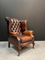 Vintage Chesterfield Oorfauteuil - Comfortabel!, Huis en Inrichting, Ophalen, Gebruikt, 75 tot 100 cm, Leer