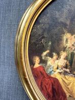 Antiek ovaal schilderijtje, Antiek en Kunst, Antiek | Religie, Ophalen of Verzenden
