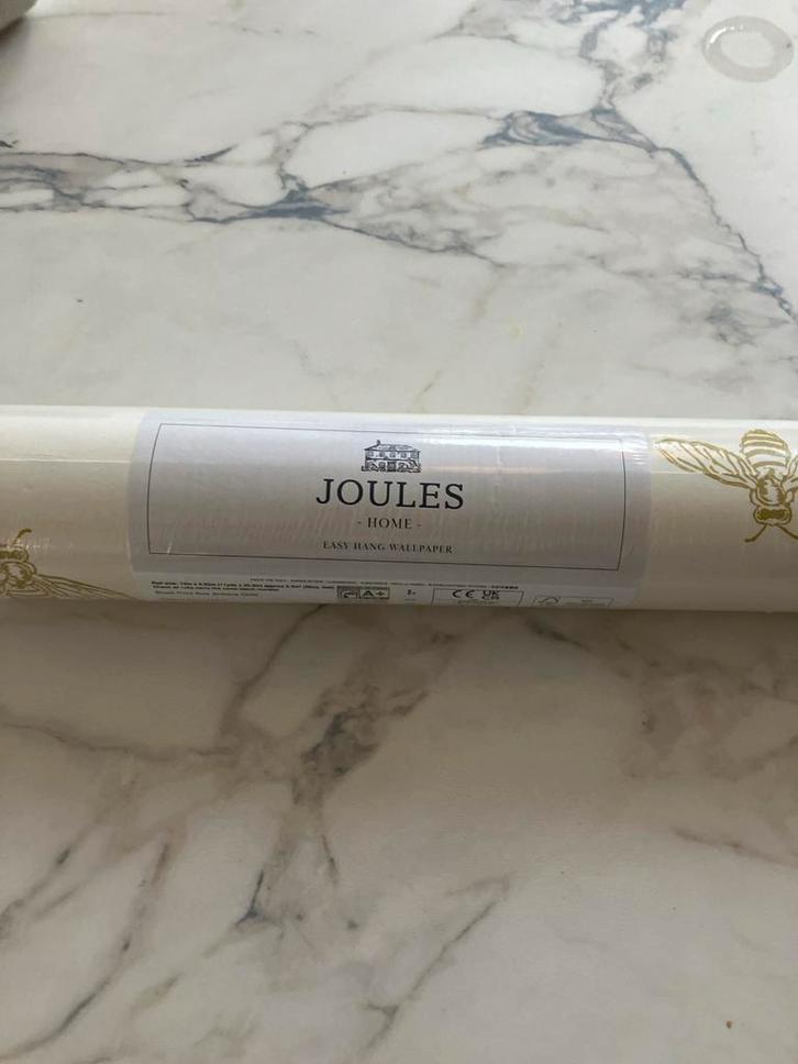 Behang met gouden bijtjes, Huis en Inrichting, Stoffering | Behang, Geel, minder dan 10 m², Ophalen