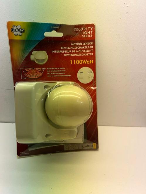 ELRO 1100W Bewegingsmelder Nieuw (Nooit gebruikt), Doe-het-zelf en Verbouw, Alarmsystemen, Nieuw, Detector, Sensor of Melder, Beweging