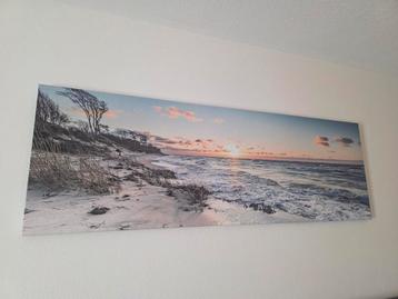 Grote wanddecoratie – Strand & Zee (panorama) beschikbaar voor biedingen