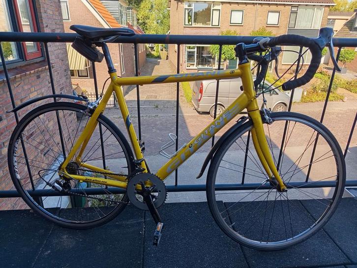 Mooie gele Gitane racefiets, Fietsen en Brommers, Fietsen | Racefietsen, Gebruikt, Overige merken, 15 tot 20 versnellingen, Aluminium