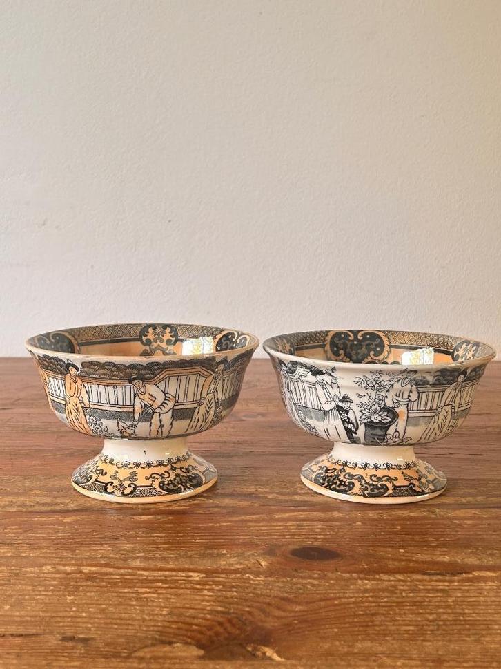 Set kastkommen - Petrus Regout Maastricht - decor Sana, Antiek en Kunst, Antiek | Keramiek en Aardewerk, Ophalen of Verzenden