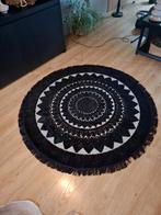 Rond vloerkleed zwart wit, Huis en Inrichting, Ophalen, 150 tot 200 cm, Rond, Wit