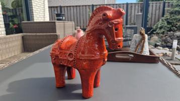 Aldo Londi Rood Paard - Ceramica Flavia beschikbaar voor biedingen