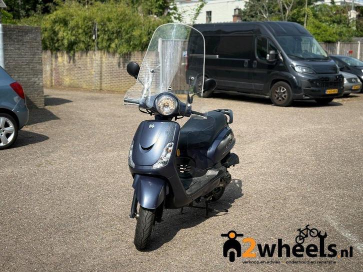 SYM Fiddle 2 1-cilinder, 4-takt, luchtgekoeld Blauw 2022, Fietsen en Brommers, Scooters | SYM, Gebruikt, Fiddle
