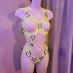 Neon PVC Harnas - Verstelbaar, Ophalen of Verzenden, Geel, Body of Korset