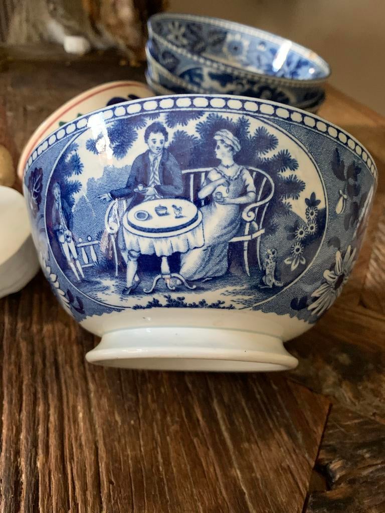 Antiek Engels Aardewerk Kom dawson teadrinker, Antiek en Kunst, Ophalen of Verzenden