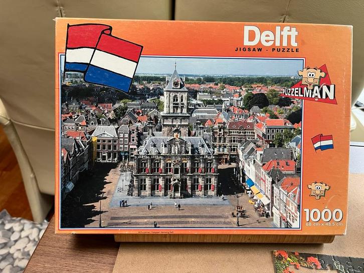 Delft, 1000 stukjes. 3+1 gratis, Hobby en Vrije tijd, Denksport en Puzzels, Zo goed als nieuw, Legpuzzel, 500 t/m 1500 stukjes