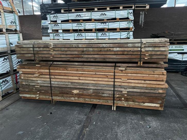Gebruikte balken 58 x 156 mm, Doe-het-zelf en Verbouw, Hout en Planken, Gebruikt, Balk, Vuren, 300 cm of meer, 50 mm of meer, Ophalen