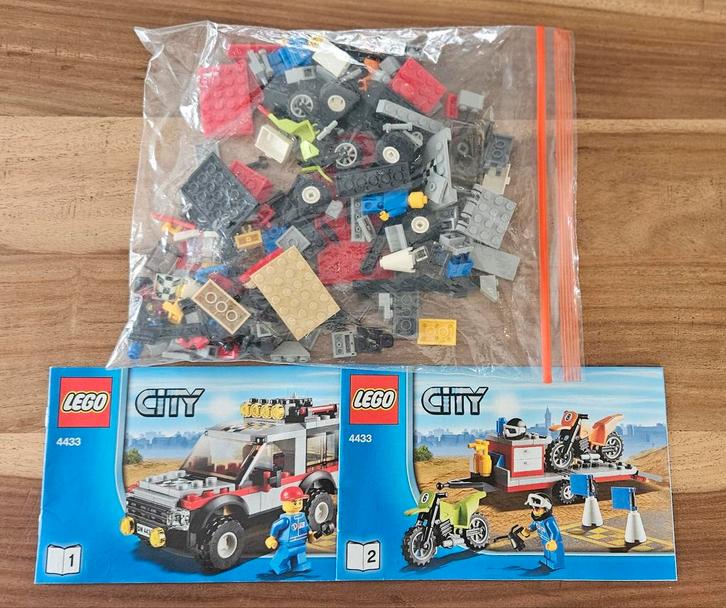LEGO City 4433 Dirt Bike Transporter, Kinderen en Baby's, Speelgoed | Duplo en Lego, Gebruikt, Lego, Complete set, Ophalen of Verzenden