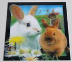 Kaart met 3D effect, konijnen, Worth-Keeping, Scandinavië, Verzamelen, Ansichtkaarten | Dieren, Ophalen of Verzenden, 1980 tot heden