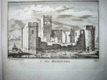 150 / Honingen het Slot Kopergravure 18e Eeuw beschikbaar voor biedingen