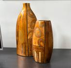 Twee vazen goud/bronskleurig, Ophalen, Overige kleuren, Aardewerk of Porselein, Zo goed als nieuw