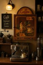 Leuk sfeervol authentiek barista koffie kastje antiek, Antiek en Kunst, Ophalen of Verzenden