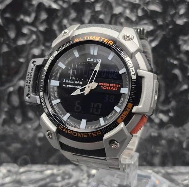 Casio World Time Altimeter Ref. SGW-450H Mod. 5450, Sieraden, Tassen en Uiterlijk, Sporthorloges, Zo goed als nieuw, Android, Ophalen of Verzenden