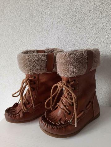 Zara Bruine Hoge Warme Cognac Winterboots Laarsen Maat 26 beschikbaar voor biedingen