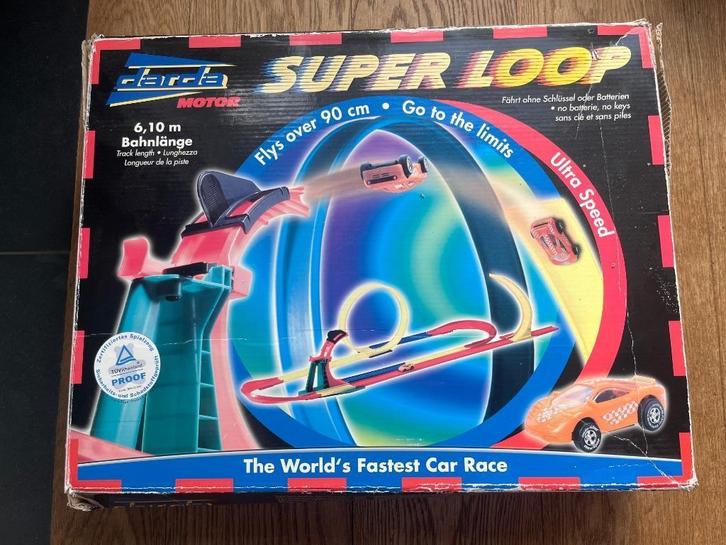Darda Motor Super Loop, Kinderen en Baby's, Speelgoed | Racebanen, Gebruikt, Racebaan, Opwindmechanisme, Overige merken, Zelf te bouwen