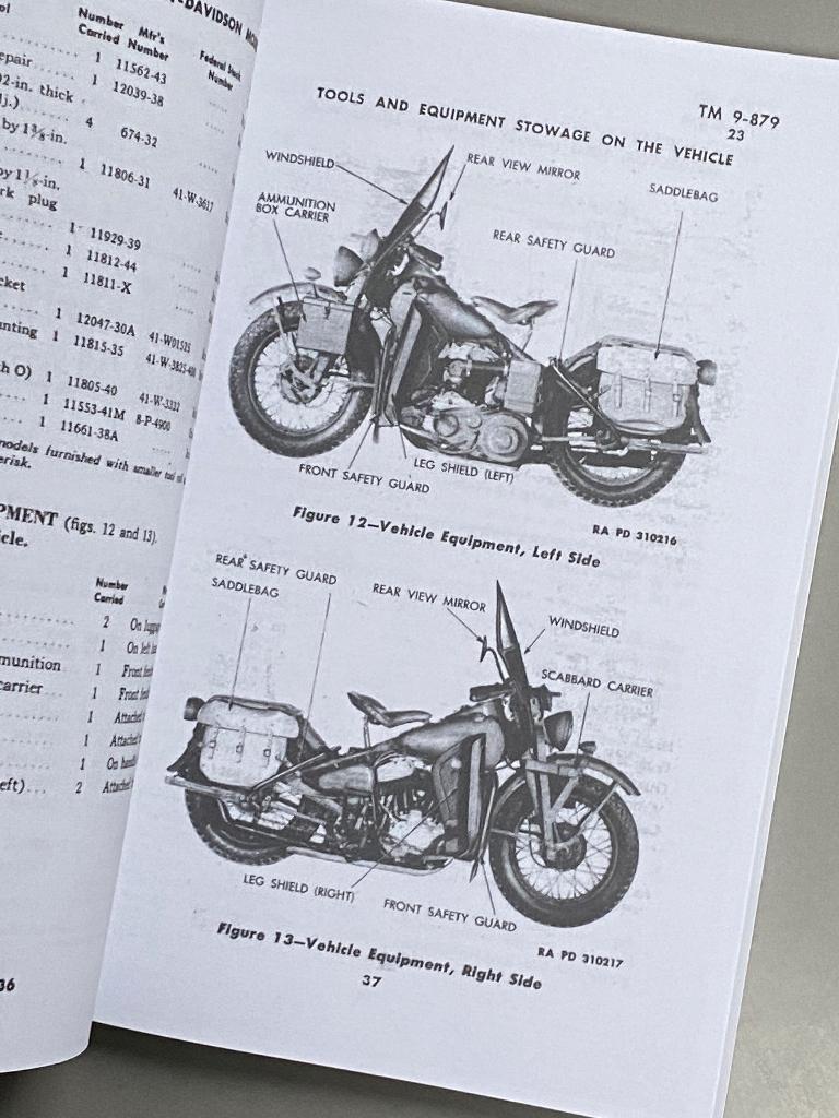 Motorcycle, Solo Harley-Davidson WLA Technical Manual - 1943, Motoren, Handleidingen en Instructieboekjes, Harley-Davidson of Buell