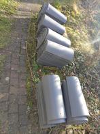 Nelskamp Nokvorsten + Eindstukken + Flexim Antraciet, Doe-het-zelf en Verbouw, Ophalen, Steen of Klei, Nieuw, 15 m² of meer