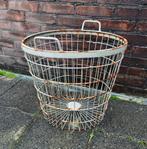 Metalen draadmand oogstmand aardappelmand herfstmand vintage, Ophalen, Overige materialen, Gebruikt, Mand