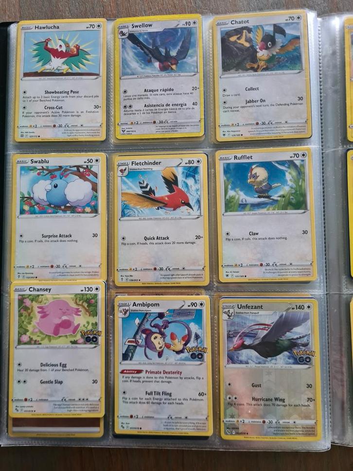 Pokémon Kaarten Set - Diverse Vogels, Hobby en Vrije tijd, Verzamelkaartspellen | Pokémon, Zo goed als nieuw, Meerdere kaarten