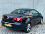 Zwarte Volkswagen Eos 2.0 16V Cabriolet 150PK/NieuweAPK/AC!, Stof, 4 cilinders, Zwart, Bedrijf