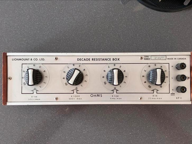 weerstandsdecade meter / tester, Verzamelen, Elektronische Apparatuur, Overige typen, Ophalen of Verzenden