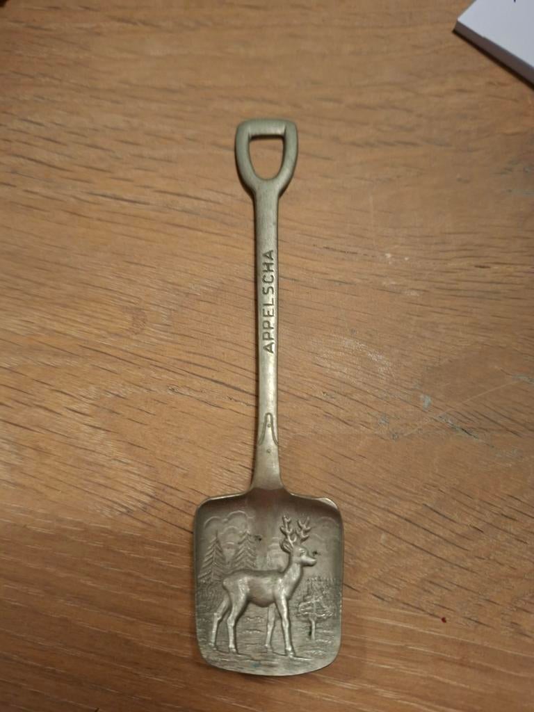 Lepeltje Appelscha met hert, Ophalen of Verzenden