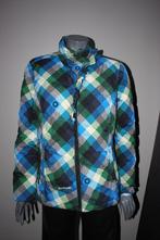 Gsus blauw wit groen zwart geblokte jas. Als nieuw. Maat M, Zo goed als nieuw, Maat 38/40 (M), Gsus, Verzenden