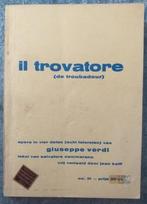 tekstboekje - Opera il Trovatore1952 [5467]  [BoKumu], Ophalen of Verzenden, Zo goed als nieuw, Artiest
