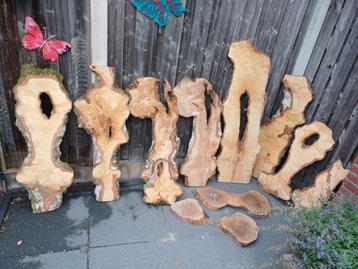  Epoxy hout schaaldelen planken dienblad decoratie  beschikbaar voor biedingen