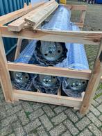 Te koop: Nieuwe stalen roldeuren., Doe-het-zelf en Verbouw, Rolluiken, Ophalen, Overige kleuren, 200 cm of meer, Nieuw