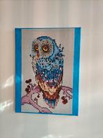 Uil schilderij, Ophalen of Verzenden, Nieuw, Minder dan 50 cm, Minder dan 50 cm