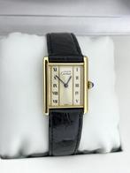 Must de Cartier Tank Large Quartz 590005 Ivory Roman Dial, Sieraden, Tassen en Uiterlijk, Overige merken, Goud, Ophalen of Verzenden