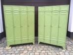 Set vintage industriële Lockerkasten jaren 1950’s, Ophalen, Gebruikt, Industriële stijl
