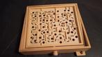 Houten Labyrint Balspel, Hobby en Vrije tijd, Gezelschapsspellen | Bordspellen, Een of twee spelers, Onbekend, Ophalen of Verzenden