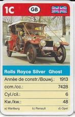Kw4530 autokaartje 1c rolls royce silver ghost, Ophalen of Verzenden, Zo goed als nieuw, Auto's