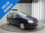 Volkswagen Touran 1.6-16V FSI Highline Clima Cruise Trekhaak, Auto's, Stof, Zwart, Blauw, 116 pk