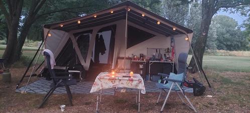 Jamet DUO luxe XL met luifel en voor/zijwanden, Caravans en Kamperen, Vouwwagens, Jamet, tot en met 2, Meerkleurig, Ophalen