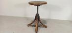 Antieke bentwood swivel pianokruk krukje, Ophalen, Tweedehands, Tweedehands, Hout