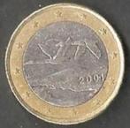 1 € munt Finland 2001. ADV. no.7 S., Postzegels en Munten, Munten | Europa | Euromunten, 1 euro, Finland, Losse munt, Verzenden