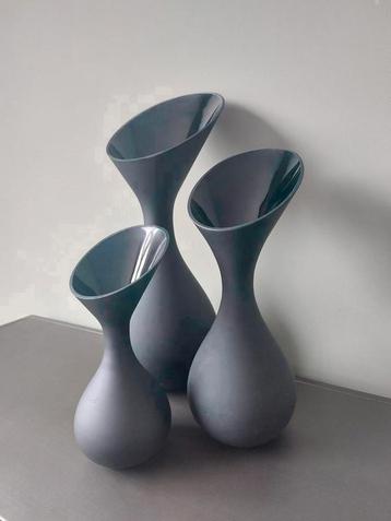 Vaas Light & Living mat zwart chique vazen 3 stuks Nieuw beschikbaar voor biedingen
