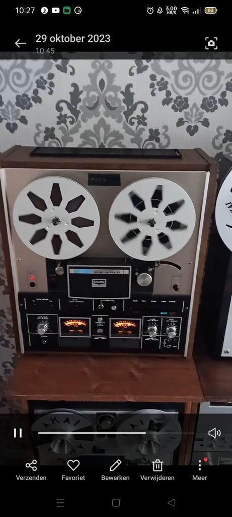 Akai gx 370 d in smetteloze staat kompleet gereviseerd!, Audio, Tv en Foto, Bandrecorders, Ophalen