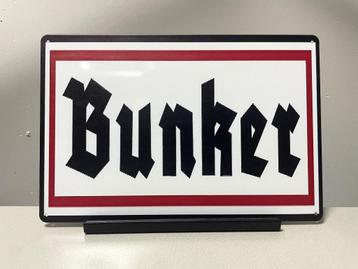 Bunker metalen tekstbord (Old Look) beschikbaar voor biedingen