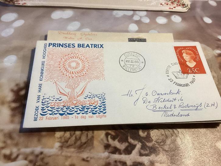 No7607 Nederlandse Antillen E34 gelopen Heb ook van Nederlan, Postzegels en Munten, Postzegels | Eerstedagenveloppen, Beschreven