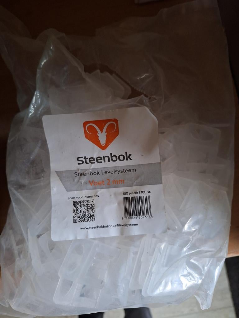 Steenbok tegel levelsysteem 2mm, Doe-het-zelf en Verbouw, Tegels, Ophalen, Overige materialen, Overige typen, Minder dan 20 cm