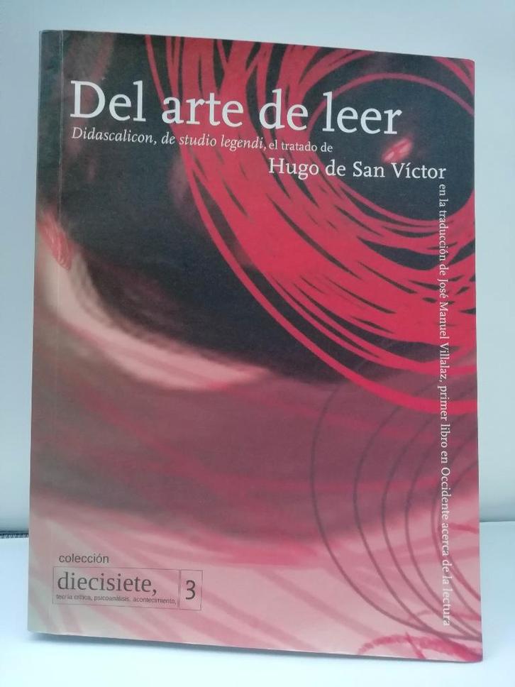 Del arte de leer - Hugo de San Victor, Boeken, Literatuur, Gelezen, Wereld overig, Ophalen of Verzenden