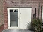 Hardhouten Pui met Deuren, Gebruikt, 120 cm of meer, Ophalen of Verzenden, Buitendeur