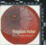 Sticker: Vliegbasis Volkel - 50 Jaar gestaag gespannen, Verzamelen, Ophalen of Verzenden